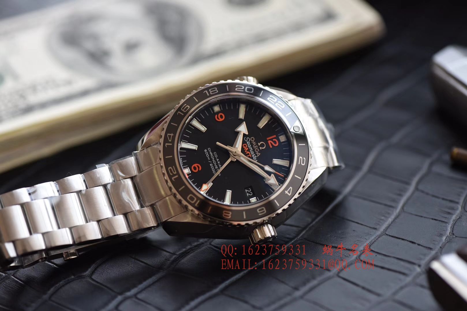 【KW Perfect  High quality  Knockoff  Watches 】OMEGA Seamaster 海洋宇宙600米 wrist watches 系列232.30.44.22.01.002GMT wrist watches  / M045