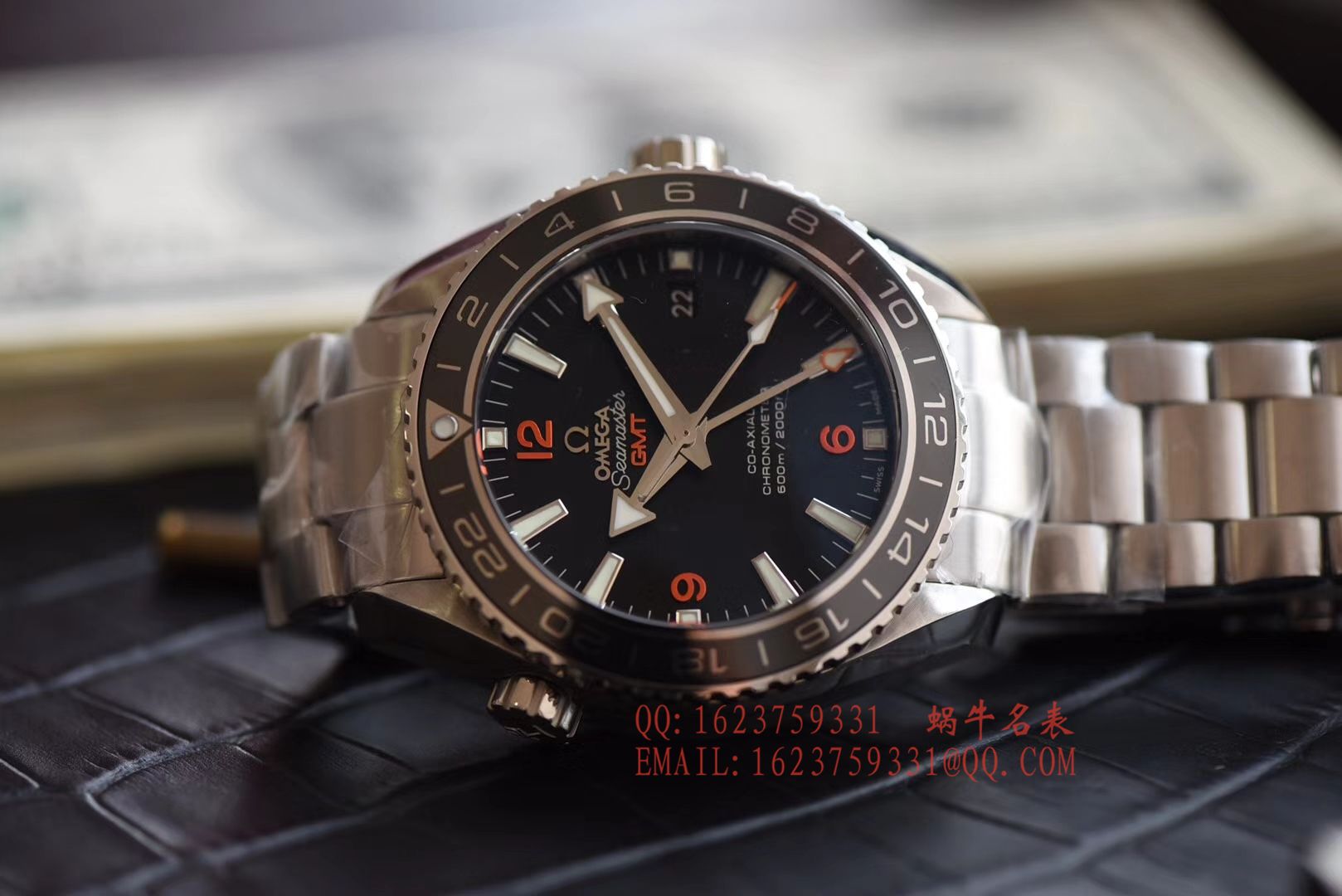 【KW Perfect  High quality  Knockoff  Watches 】OMEGA Seamaster 海洋宇宙600米 wrist watches 系列232.30.44.22.01.002GMT wrist watches  / M045