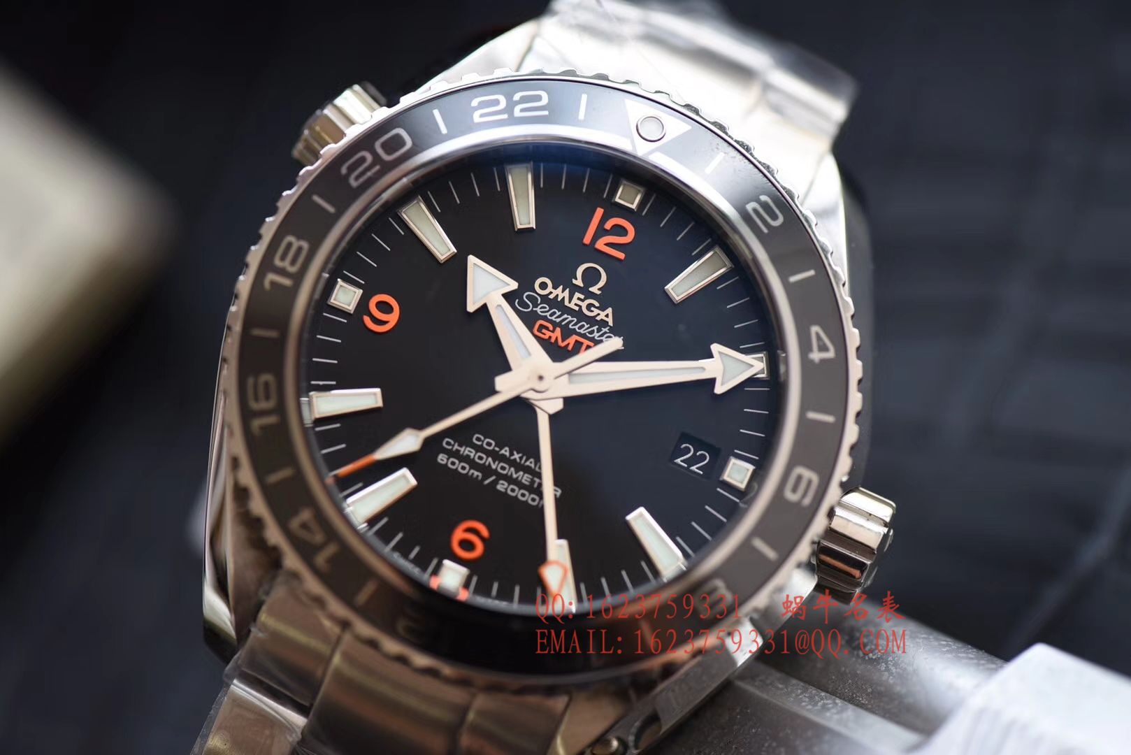 【KW Perfect  High quality  Knockoff  Watches 】OMEGA Seamaster 海洋宇宙600米 wrist watches 系列232.30.44.22.01.002GMT wrist watches  / M045