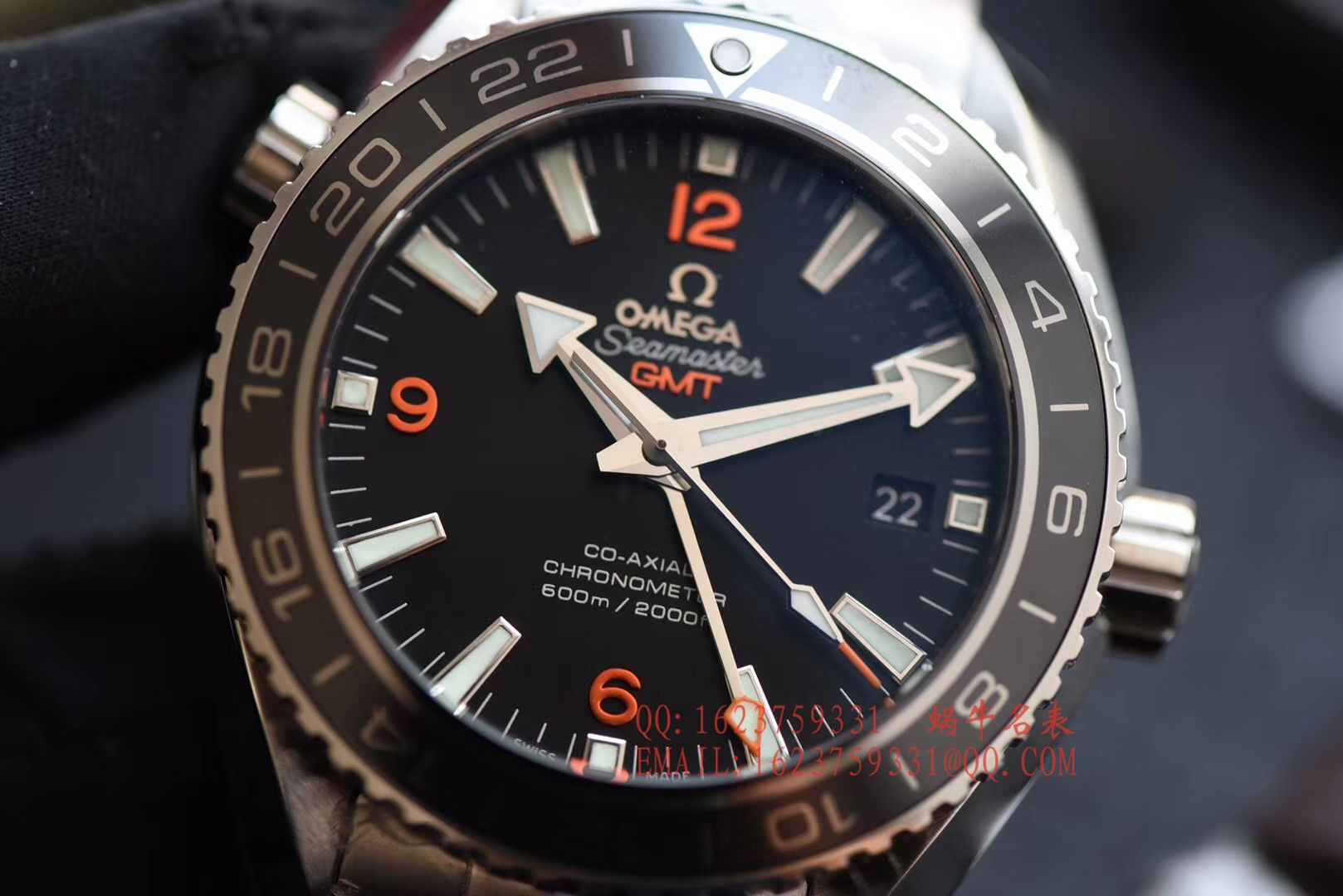 【KW Perfect  High quality  Knockoff  Watches 】OMEGA Seamaster 海洋宇宙600米 wrist watches 系列232.30.44.22.01.002GMT wrist watches  / M045