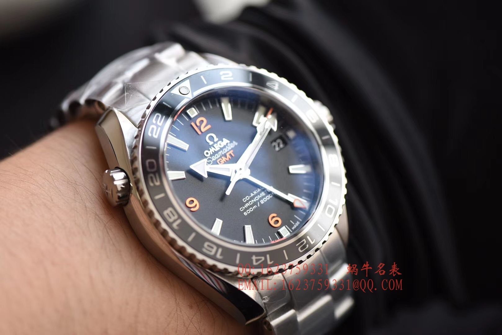 【KW Perfect  High quality  Knockoff  Watches 】OMEGA Seamaster 海洋宇宙600米 wrist watches 系列232.30.44.22.01.002GMT wrist watches  / M045
