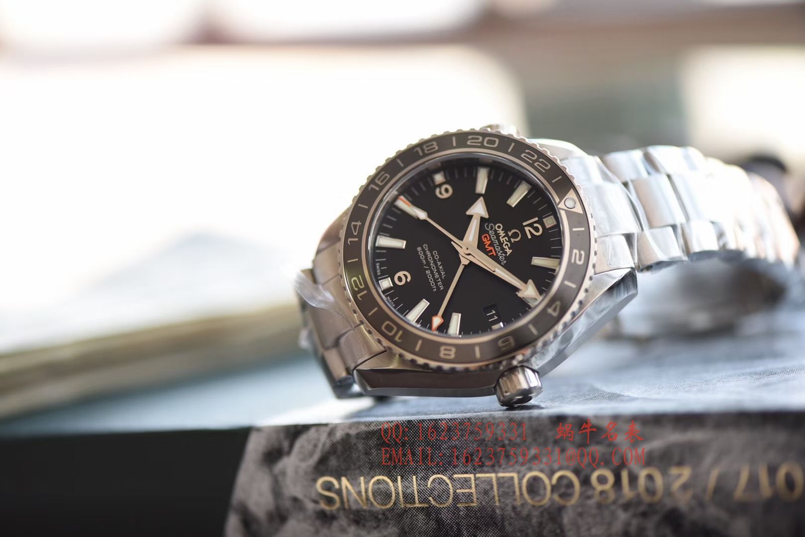 【KW Perfect  High quality  Replica Watches 】OMEGA  Seamaster 海洋宇宙600米232.30.44.22.01.001 GMT双时区 wrist watches  / M046