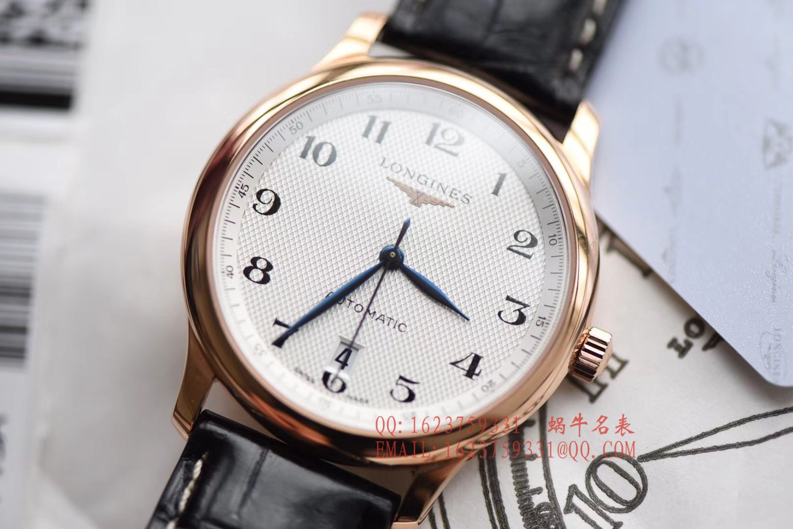 【独家 Video analysis KZ Perfect  High quality  Replica Watches 】 Longines 名匠系列L2.628.6.78.3玫瑰金 wrist watches  / L095
