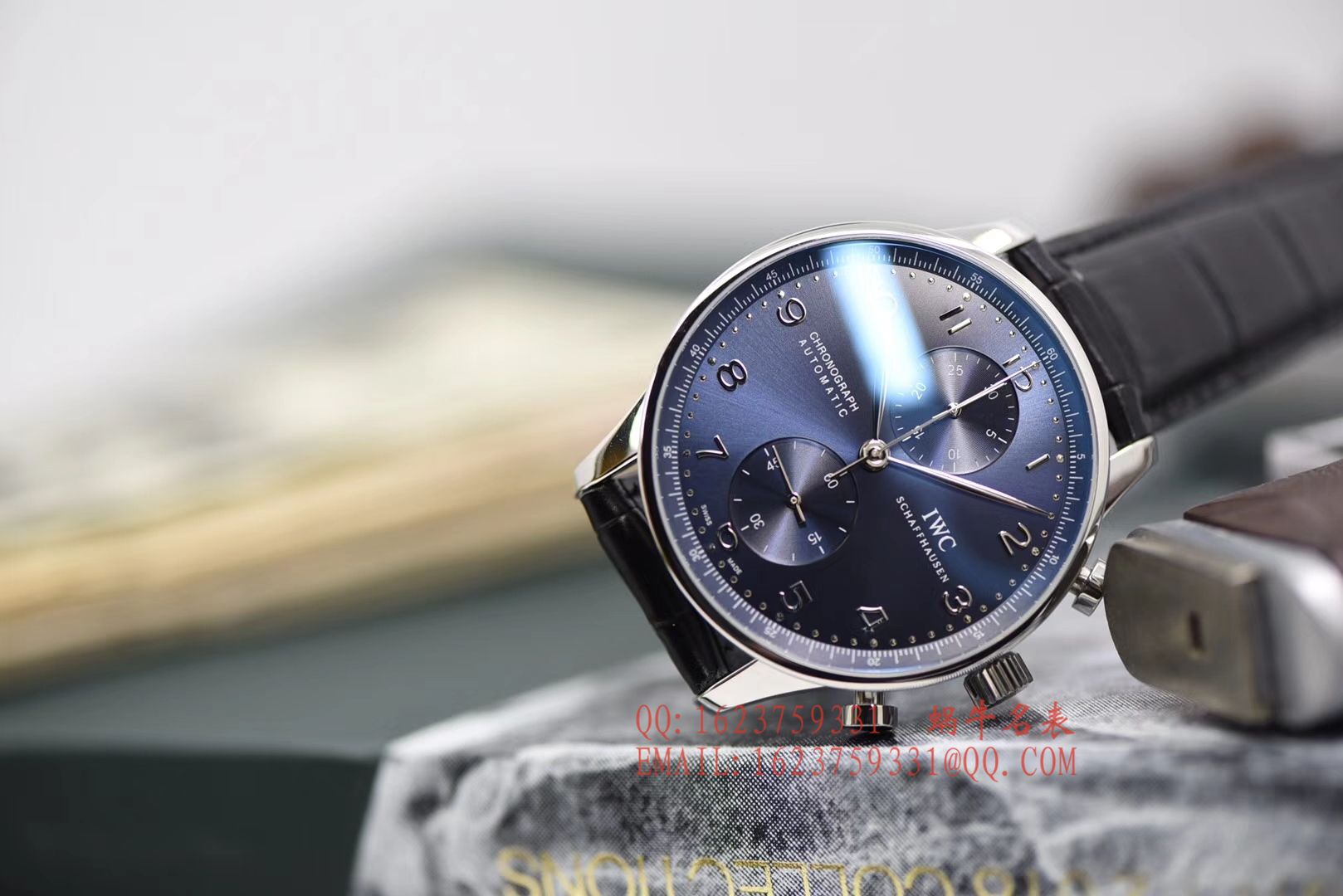 【YLV7版本 Perfect  High quality  Replica Watches 】 IWC IWC葡萄牙系列计时IW371491 wrist watches 《蓝面葡计》 / WG315