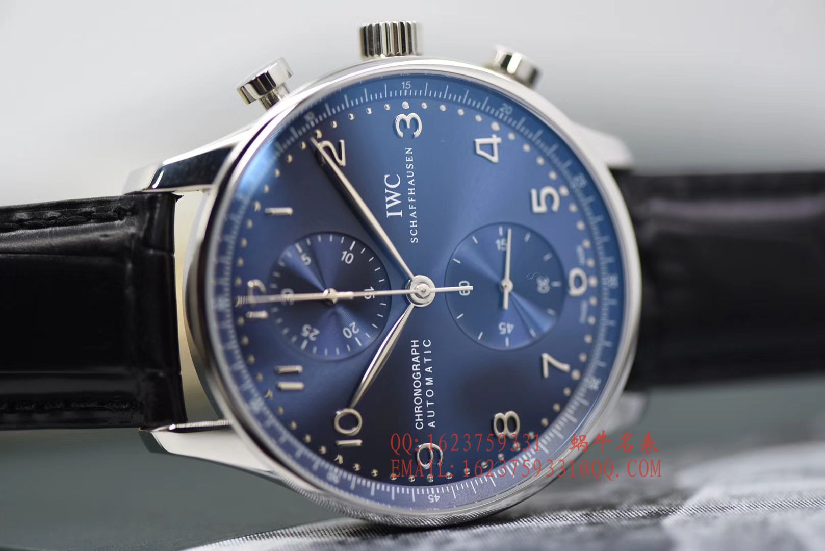 【YLV7版本 Perfect  High quality  Replica Watches 】 IWC IWC葡萄牙系列计时IW371491 wrist watches 《蓝面葡计》 / WG315
