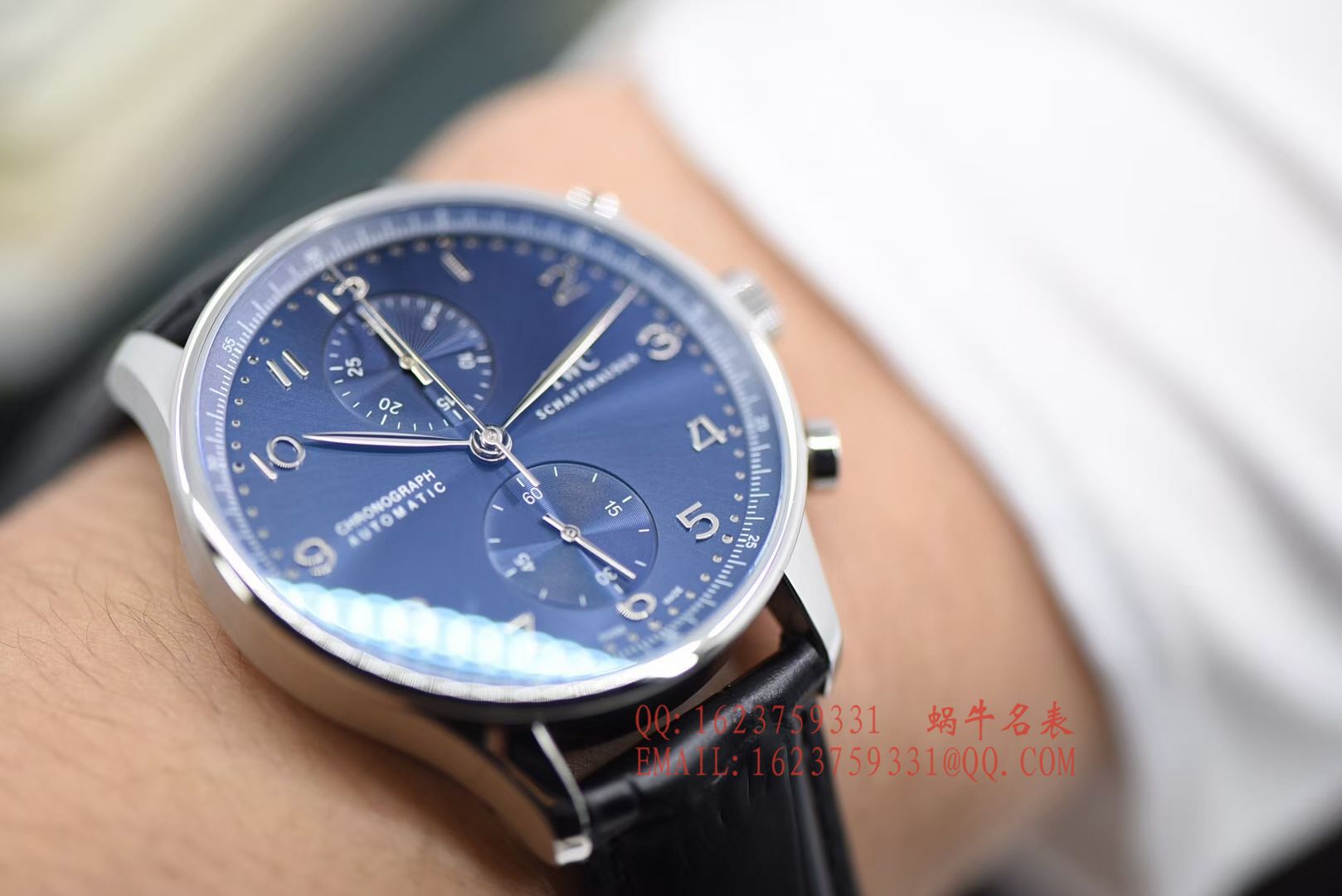 【YLV7版本 Perfect  High quality  Replica Watches 】 IWC IWC葡萄牙系列计时IW371491 wrist watches 《蓝面葡计》 / WG315