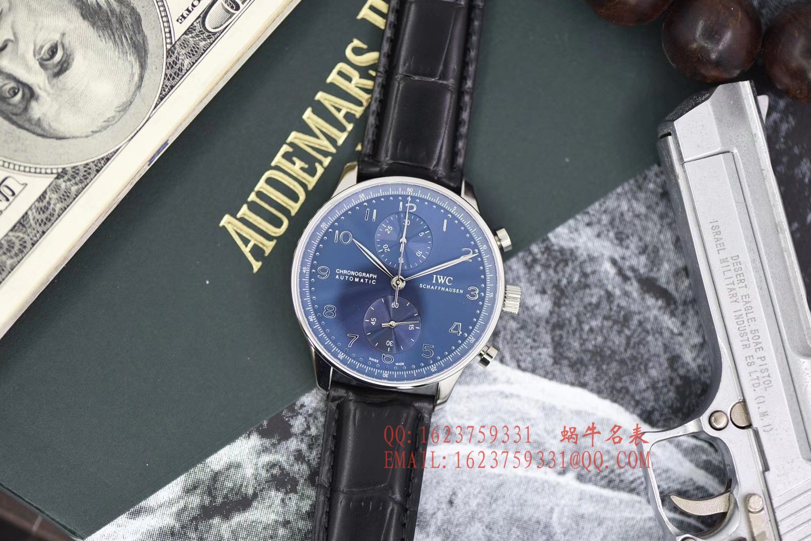 【YLV7版本 Perfect  High quality  Replica Watches 】 IWC IWC葡萄牙系列计时IW371491 wrist watches 《蓝面葡计》 / WG315