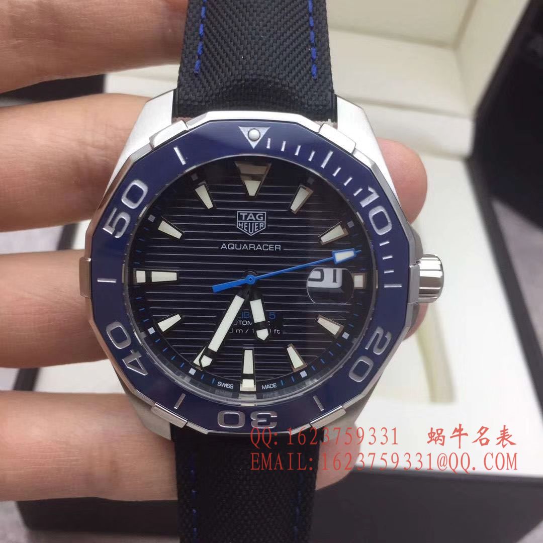 【原单正品】 TAG Heuer 竞潜系列WAY2013.BA0927 、 WAY2010.BA0927《黑面》、WAY2012.BA0927《蓝面》 wrist watches  / TG054