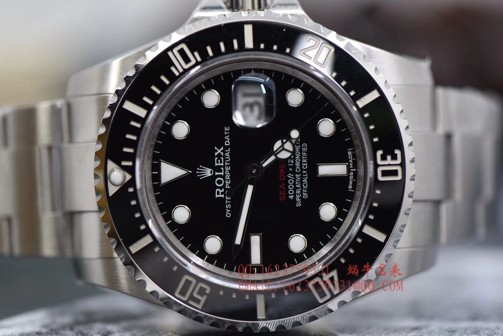 【独家 Video analysis VR Perfect  High quality  Replica Watches 】 Rolex ROLEX海使型系列Rolex Sea-Dweller 50周年【单红】126600 wrist watches  / RBF193