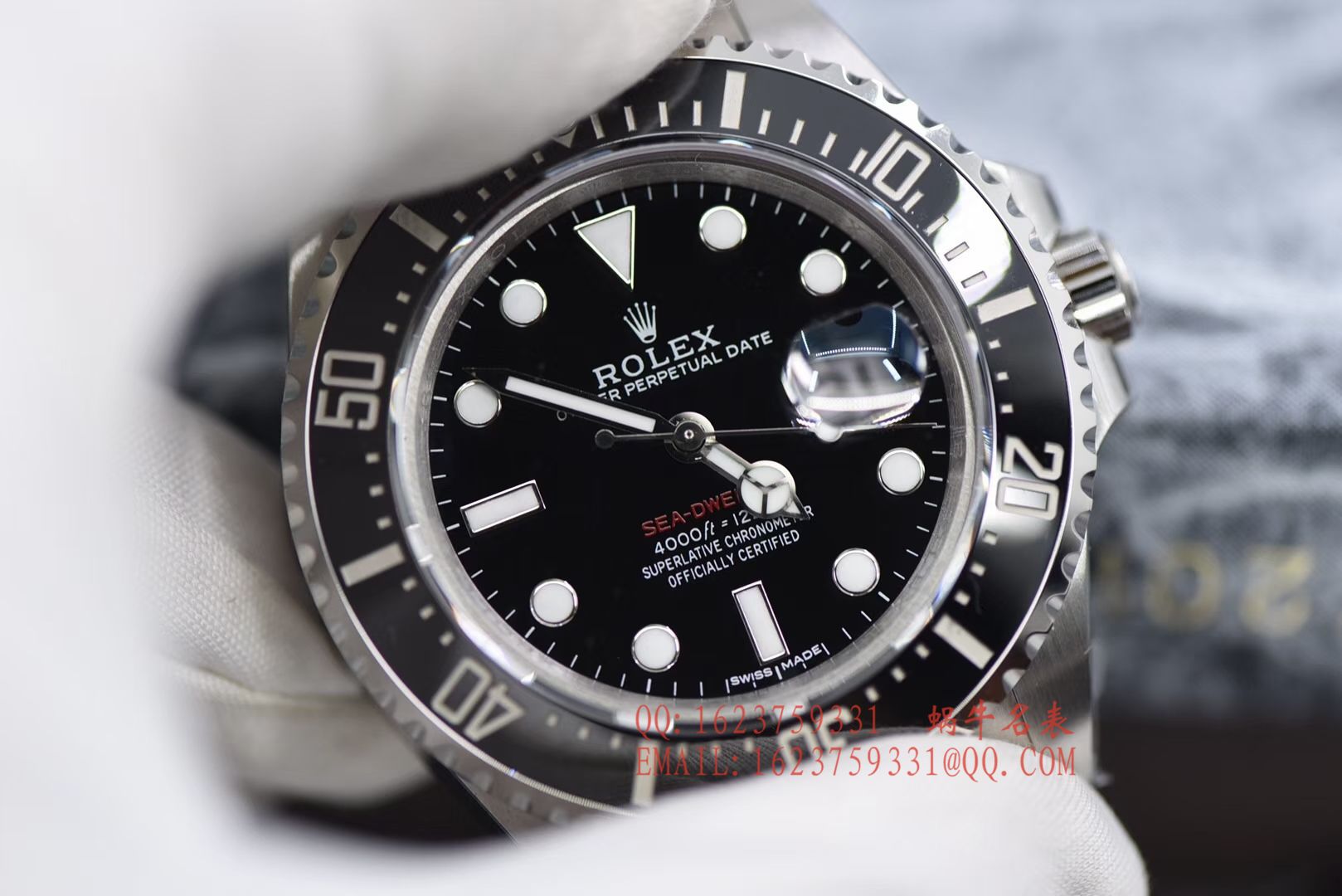 【独家 Video analysis VR Perfect  High quality  Replica Watches 】 Rolex ROLEX海使型系列Rolex Sea-Dweller 50周年【单红】126600 wrist watches  / RBF193