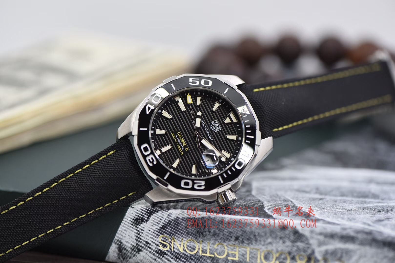 【原单正品、专柜验货】李易峰同款 TAG Heuer 竞潜300M wrist watches 系列系列WAY201A.FT6069 wrist watches  / TG057