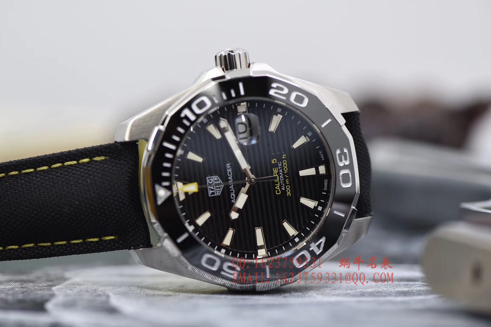 【原单正品、专柜验货】李易峰同款 TAG Heuer 竞潜300M wrist watches 系列系列WAY201A.FT6069 wrist watches  / TG057