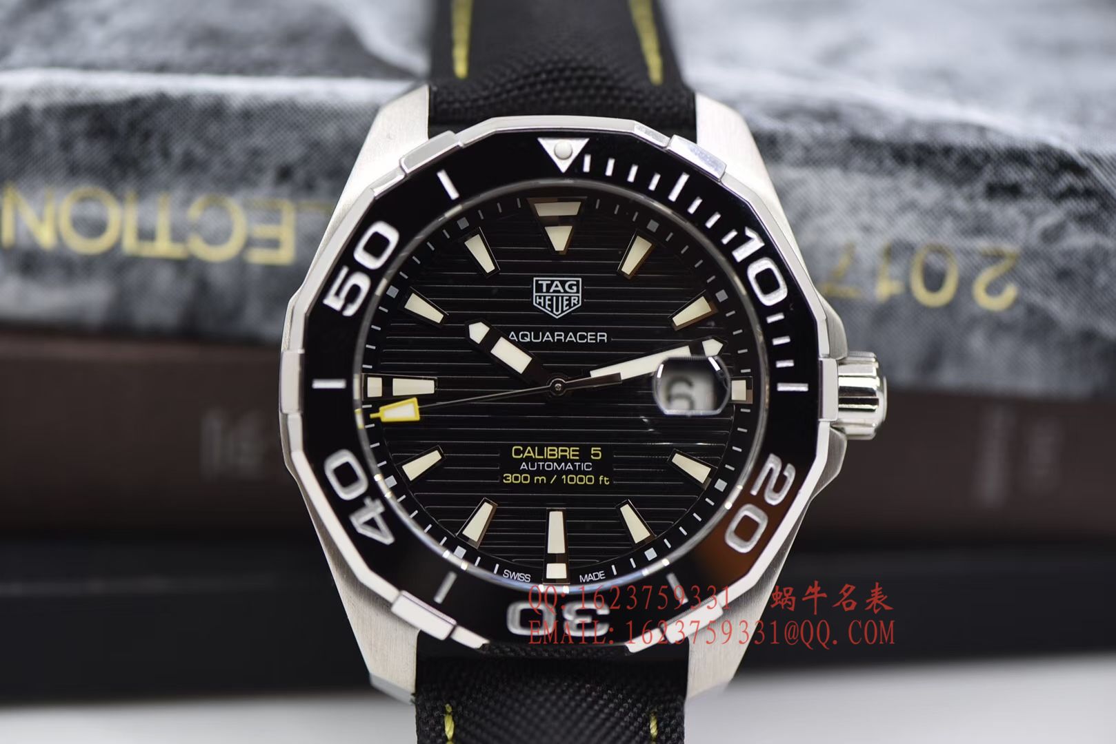 【原单正品、专柜验货】李易峰同款 TAG Heuer 竞潜300M wrist watches 系列系列WAY201A.FT6069 wrist watches  / TG057
