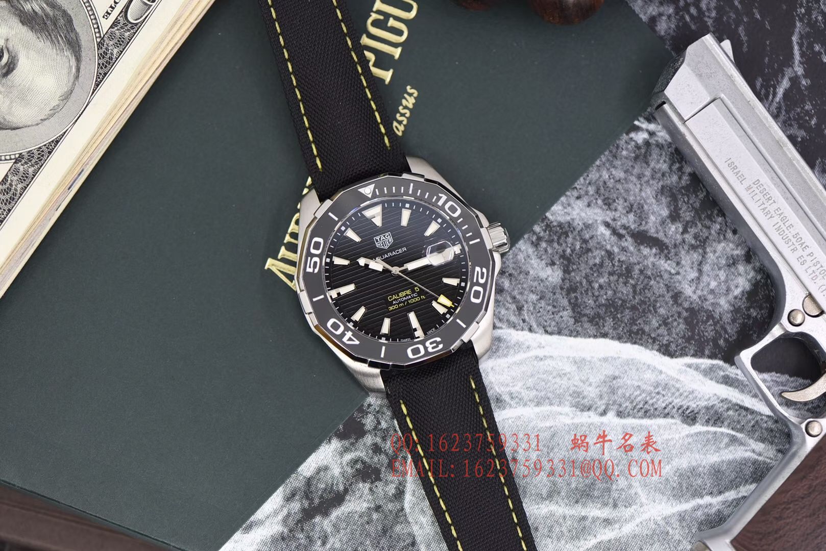 【原单正品、专柜验货】李易峰同款 TAG Heuer 竞潜300M wrist watches 系列系列WAY201A.FT6069 wrist watches  / TG057