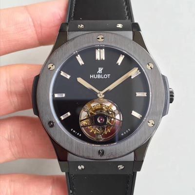 【TF Perfect  High quality  Replica Watches 】 hublot 经典融合系列 505.CS.1270.VR Tourbillon  wrist watches 