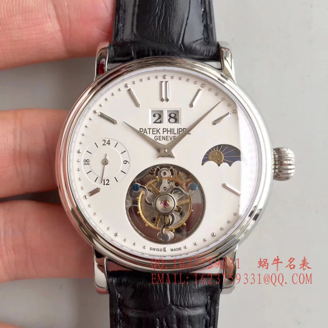 【BM Perfect  High quality  Replica Watches 】 PATEK PHILIPPE 大日历月相 Tourbillon  wrist watches  / BD144