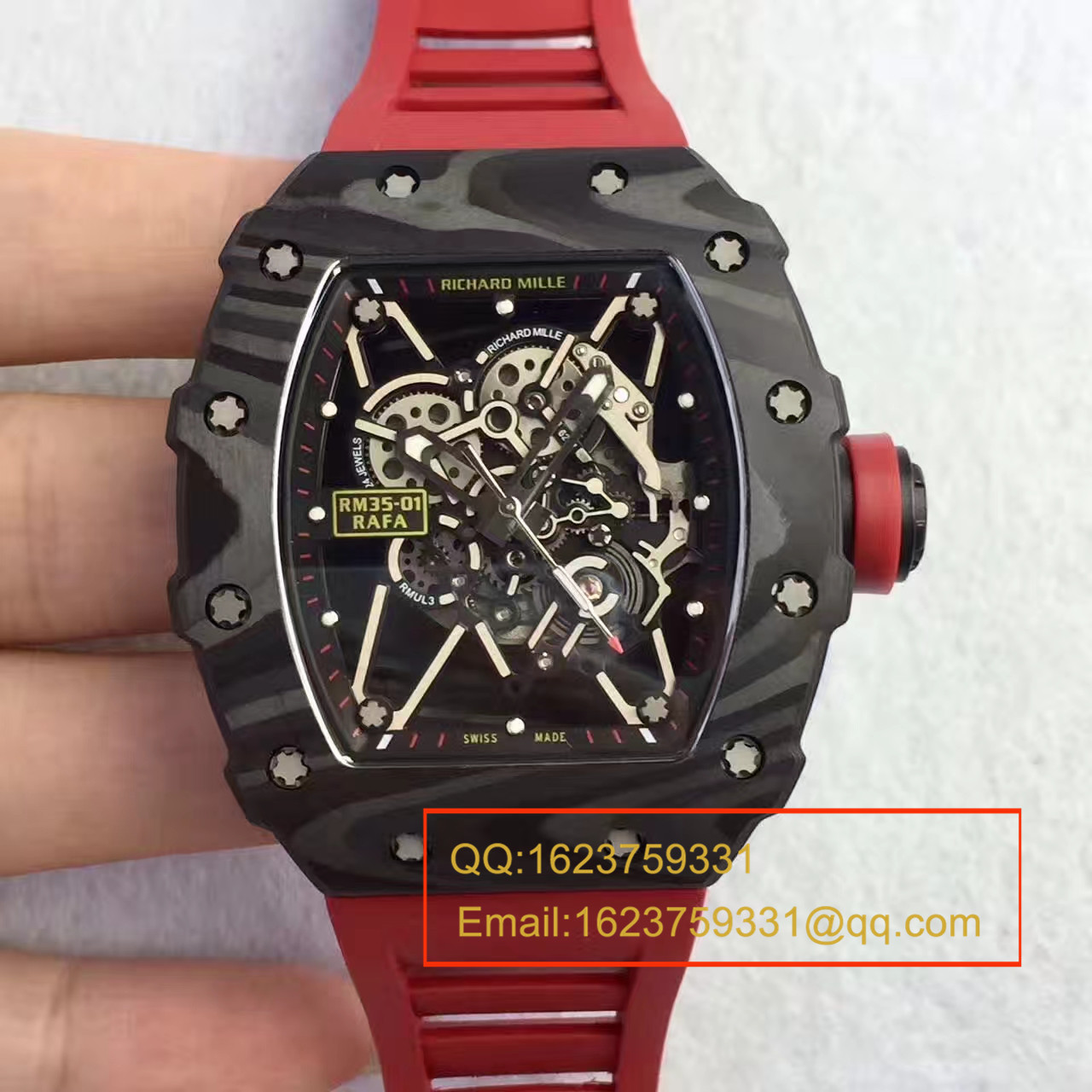 【独家 Video analysis KV Perfect  High quality  Replica Watches 】 RICHARD MILLE 男士系列RM 35-01 RAFAEL NADAL wrist watches  /  RICHARD MILLE RM035-01