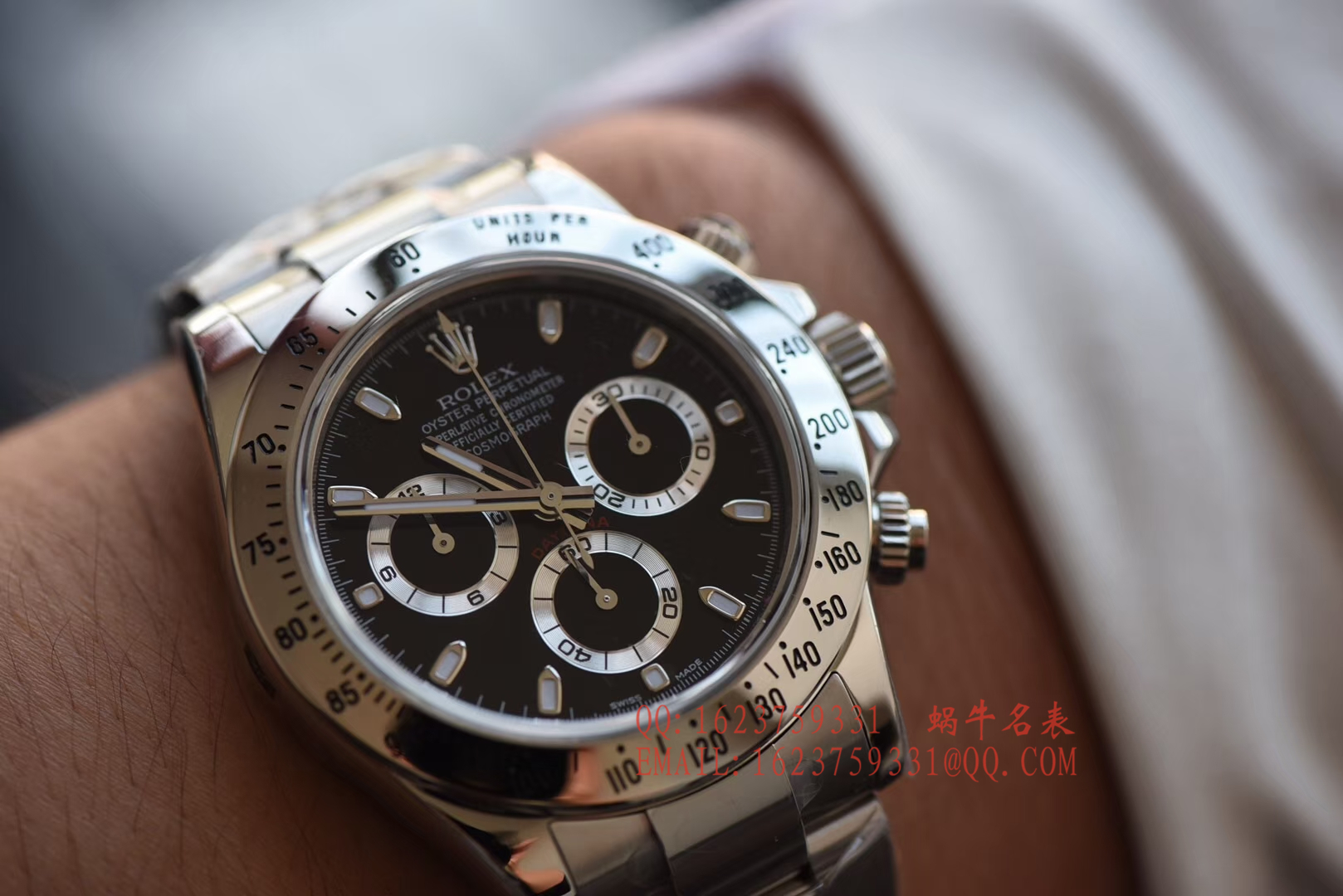 【AR Perfect  High quality  Replica Watches 】 Rolex  Cosmograph Daytona  Ditongna 系列116520-78590 黑盘 wrist watches (黑钢迪)、116520-78590 白盘 wrist watches (白钢迪) / RBH195