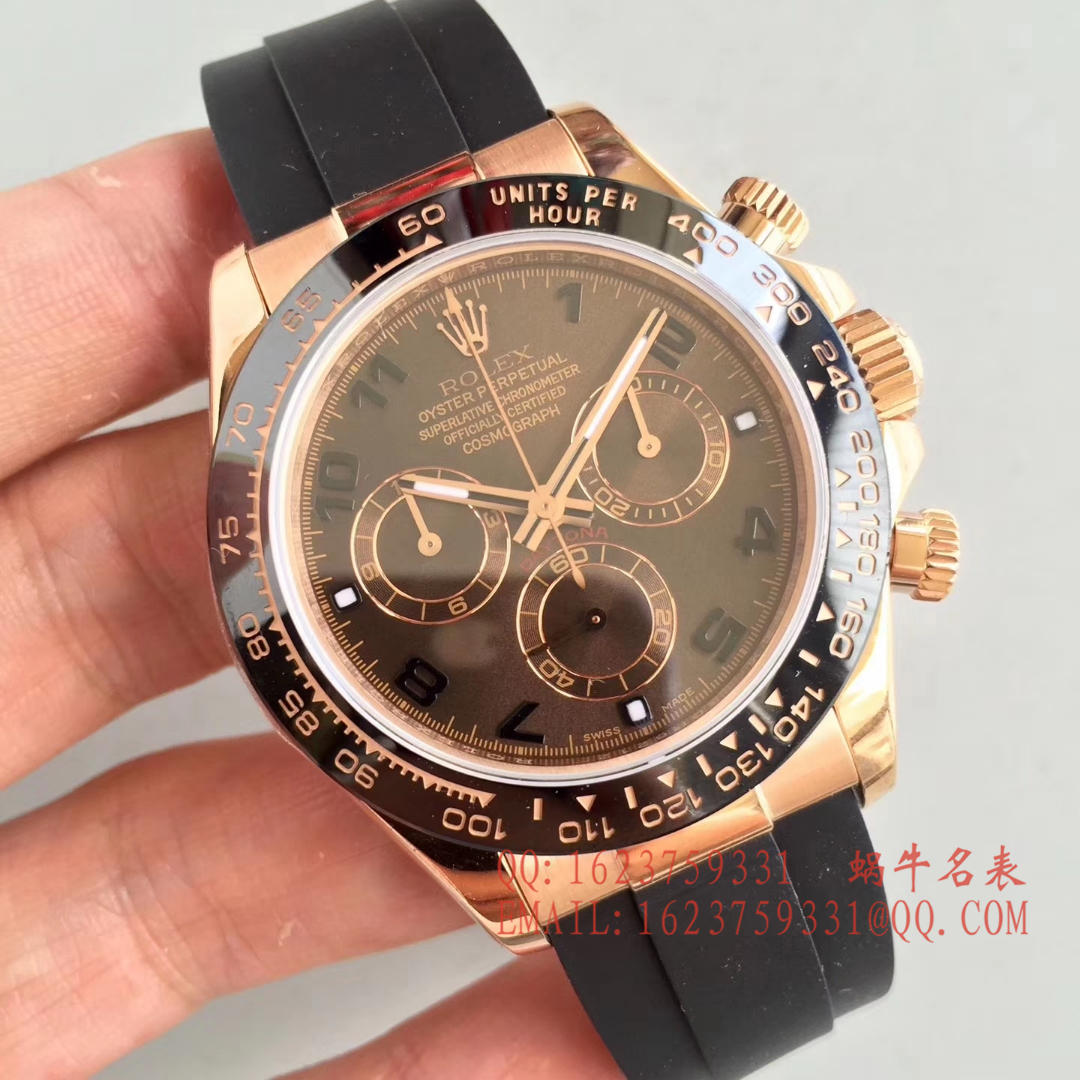 【AR Perfect  High quality  Replica Watches 】 Rolex ROLEX Cosmograph Daytona  Ditongna 系列116518LN wrist watches  / R141