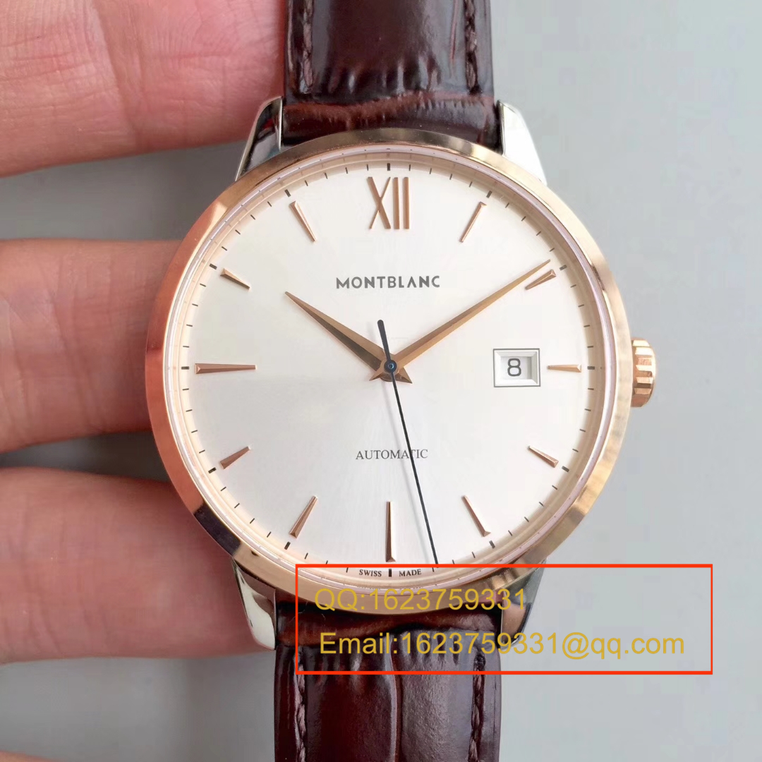 【ER Perfect  High quality  Replica Watches 】万宝龙HERITAGE SPIRIT系列U0111622 / U0111624《玫瑰金壳》 wrist watches  / MBAI13
