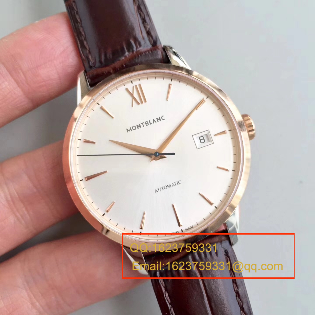 【ER Perfect  High quality  Replica Watches 】万宝龙HERITAGE SPIRIT系列U0111622 / U0111624《玫瑰金壳》 wrist watches  / MBAI13