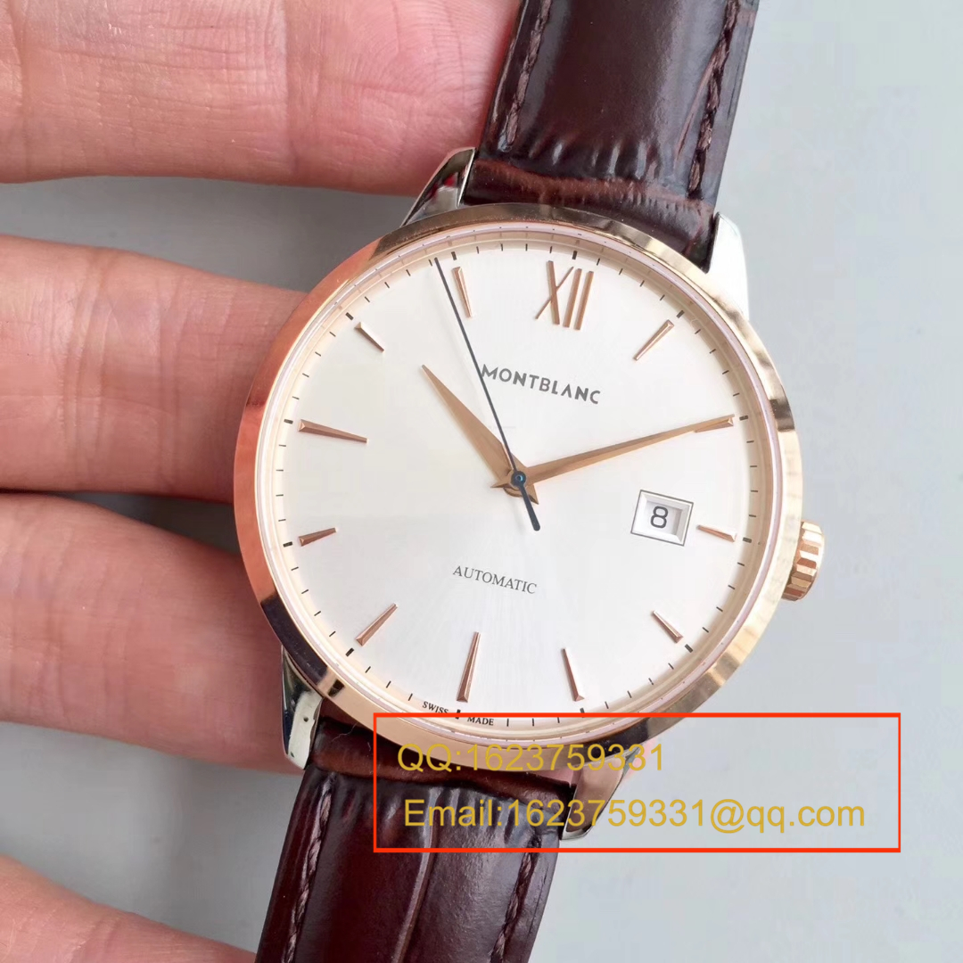 【ER Perfect  High quality  Replica Watches 】万宝龙HERITAGE SPIRIT系列U0111622 / U0111624《玫瑰金壳》 wrist watches  / MBAI13