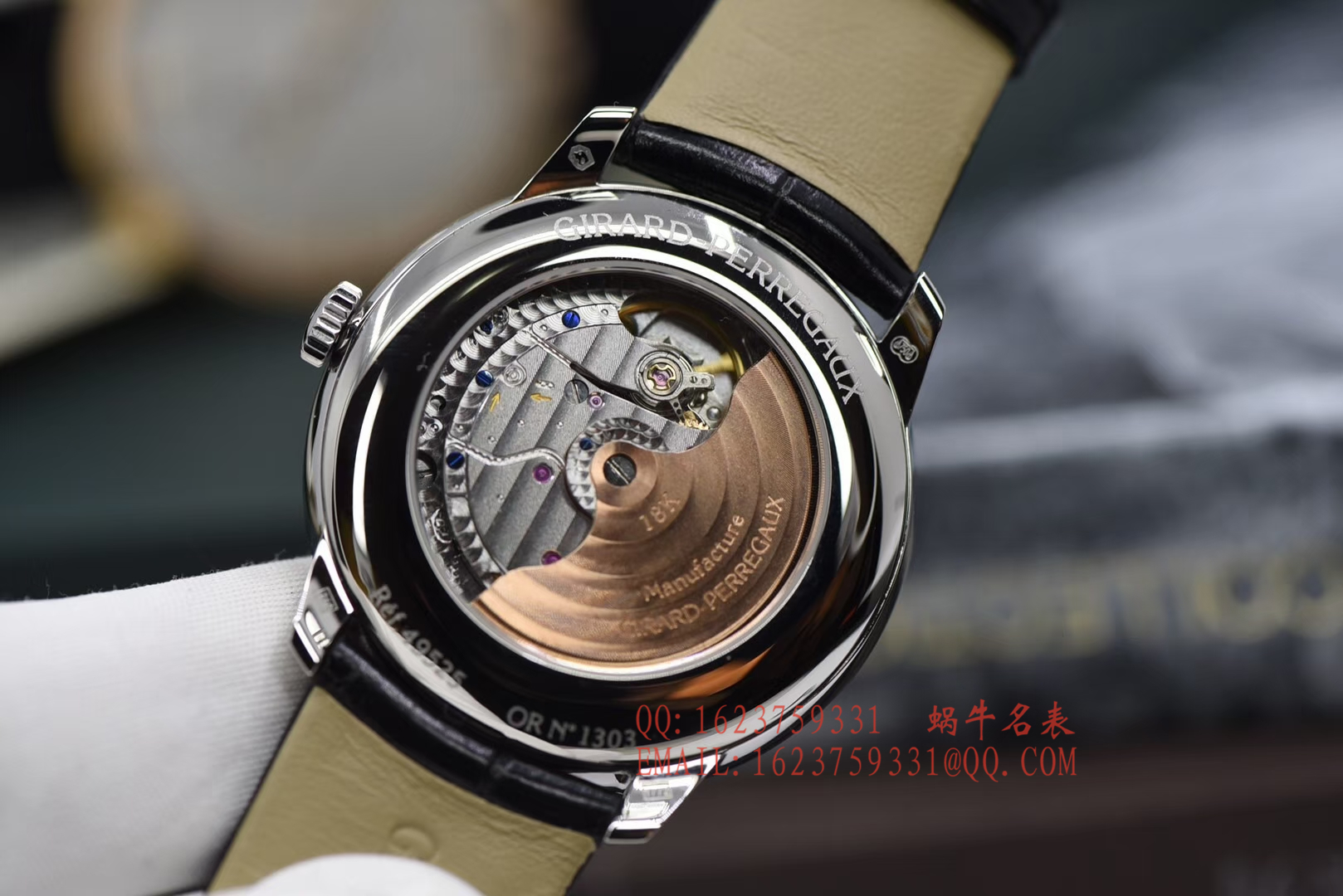 【FK Perfect  High quality  Replica Watches 】GP芝柏表1966系列49525-53-131-BK6A wrist watches  / JPAI10
