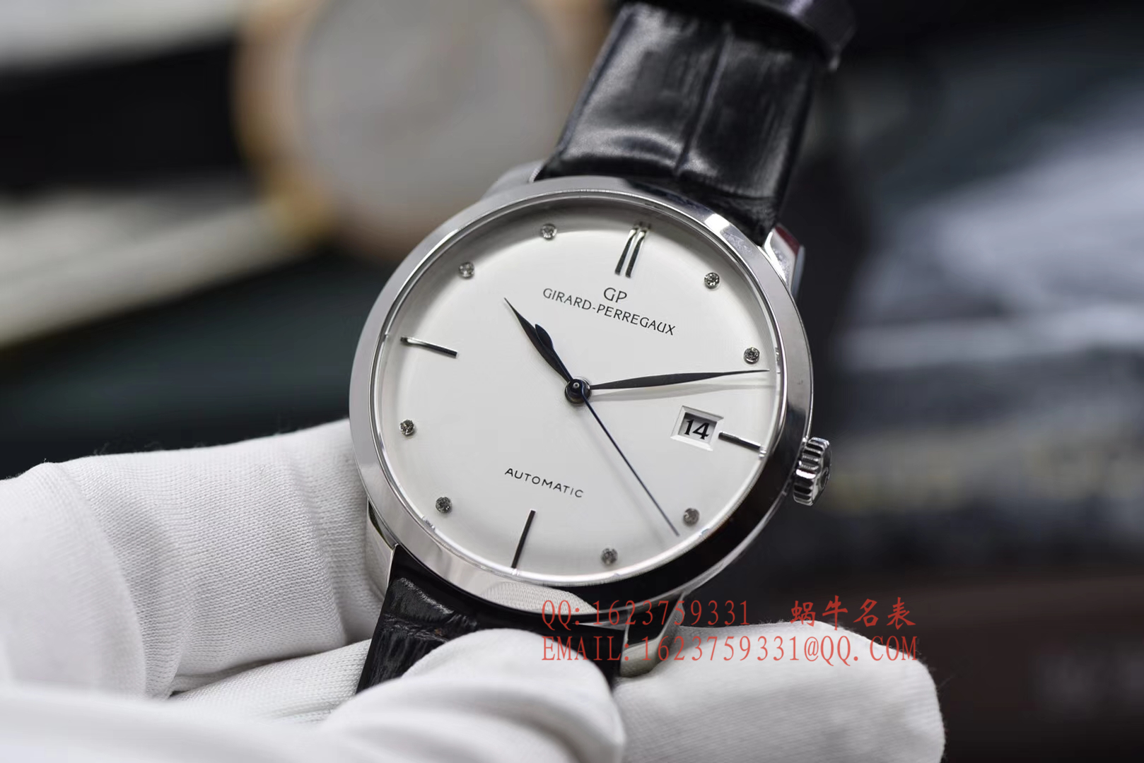 【FK1:1 High quality  Replica Watches 】GP芝柏表1966系列49525-79-431-BK6A wrist watches  / M015