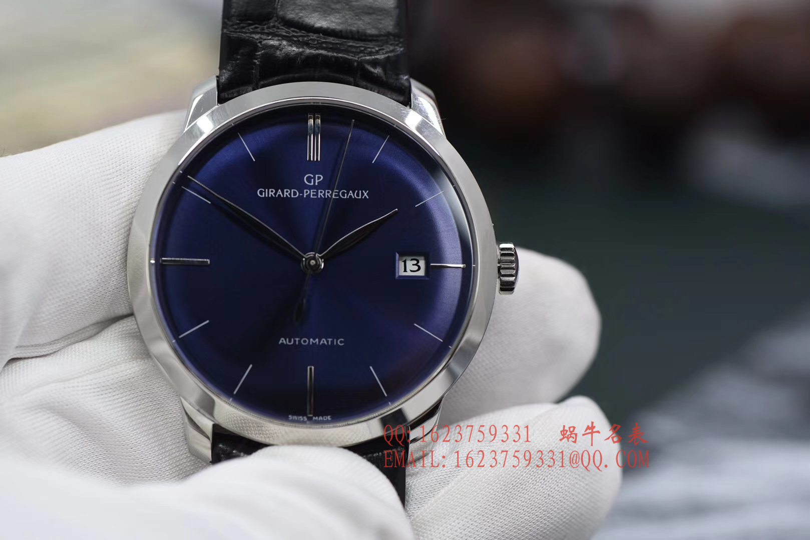 【FK1:1 High quality  Replica Watches 】GP芝柏表1966系列49525-79-431-BK6A wrist watches  / M015