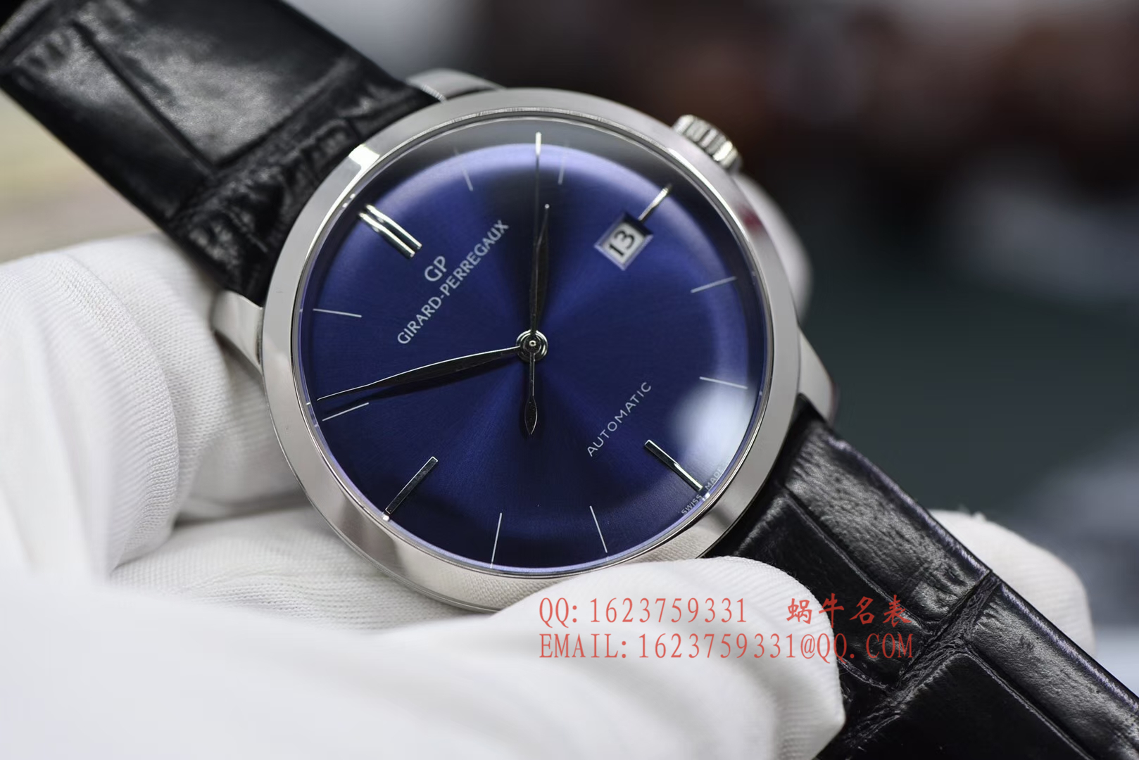 【FK1:1 High quality  Replica Watches 】GP芝柏表1966系列49525-79-431-BK6A wrist watches  / M015