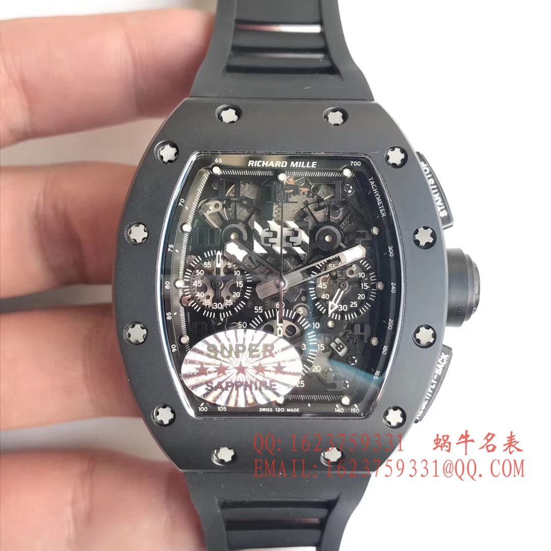 【独家 Video analysis KV最强版本 Perfect  High quality  Replica Watches 】 RICHARD MILLE RICHARD MILLE男士系列RM 011 wrist watches  / RMCI 011DD