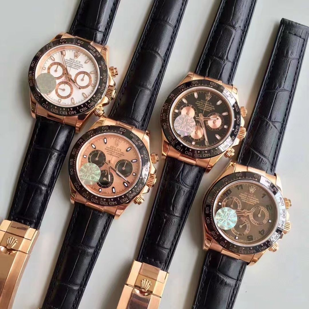 【独家视频测评JF Factory 1:1 top  Replica Watches 】 Rolex  Cosmograph Daytona  Ditongna 系列116515LN粉盘 wrist watches  / RBC149