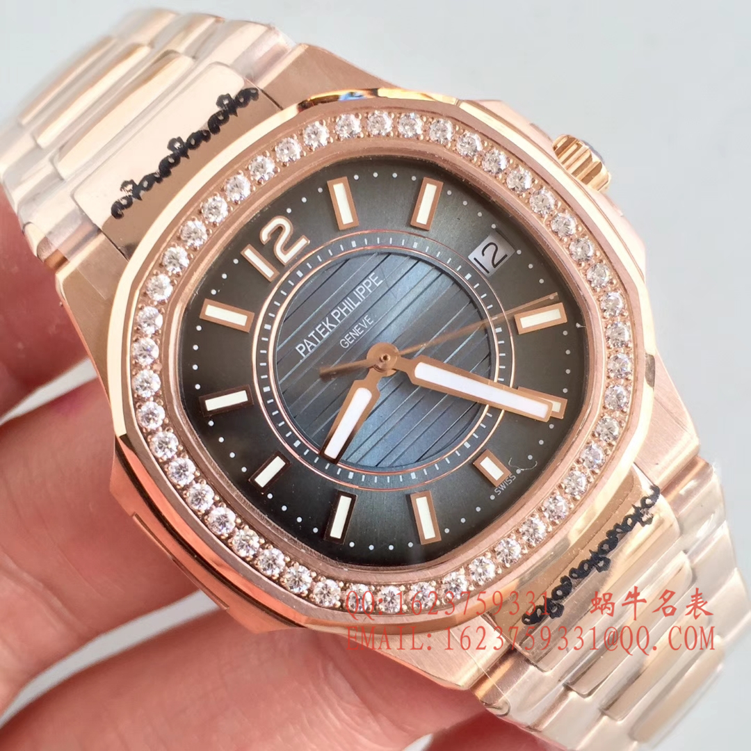 【JJ Perfect  High quality  Replica Watches 】 PATEK PHILIPPE 运动系列7011/1G-001 、7011/1G-010白金 wrist watches 、7011/1R-010 、7011/1R-001玫瑰金女士 wrist watches ( Nautilus ) / BD220