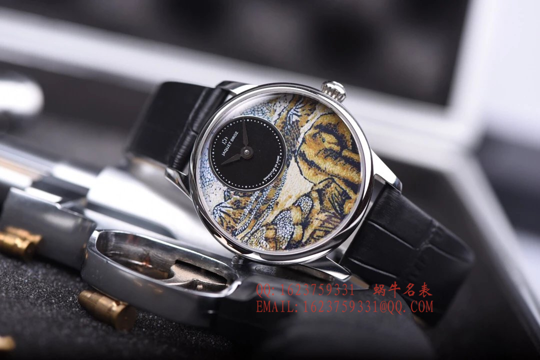  Jaquet Droz 艺术工坊精品女表！精美两针设计，天热贝母加彩绘艺术图案表面 / YK017
