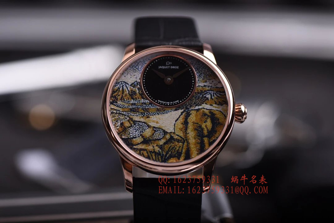  Jaquet Droz 艺术工坊精品女表！精美两针设计，天热贝母加彩绘艺术图案表面 / YK017