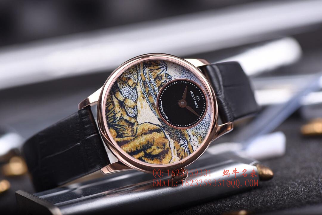 Jaquet Droz 艺术工坊精品女表！精美两针设计，天热贝母加彩绘艺术图案表面 / YK017