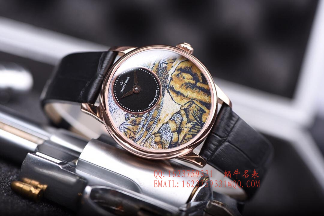  Jaquet Droz 艺术工坊精品女表！精美两针设计，天热贝母加彩绘艺术图案表面 / YK017