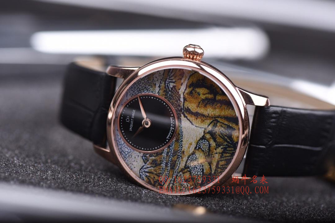  Jaquet Droz 艺术工坊精品女表！精美两针设计，天热贝母加彩绘艺术图案表面 / YK017