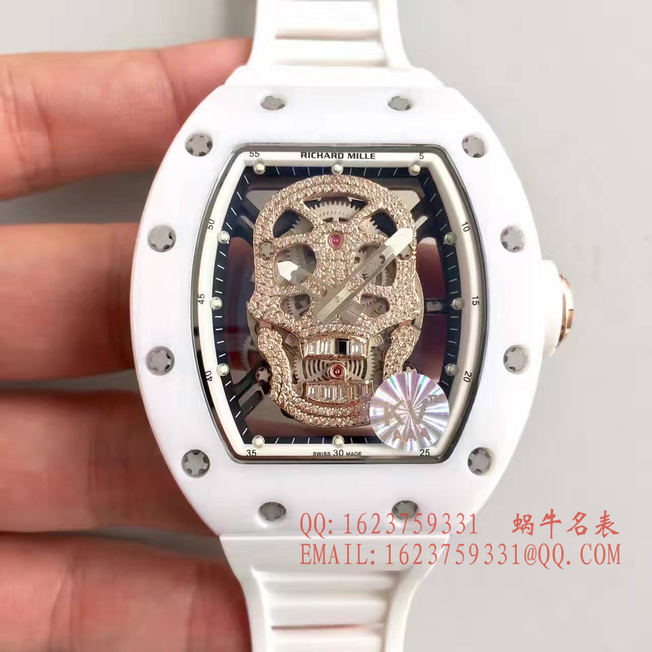 【视频解析】1:1 High quality  Copy KV出品 top 版 RICHARD MILLE 骷髅头RM 52系列 Watches  / R007