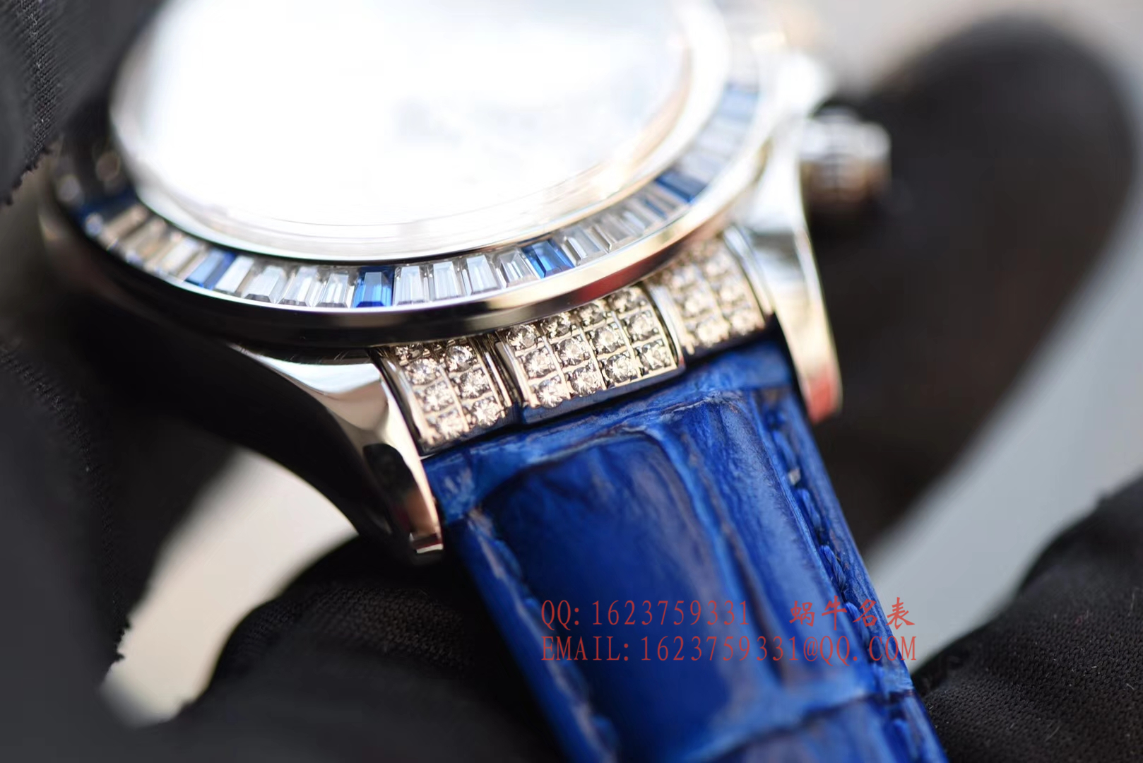 【台湾 Perfect  Replica Watches 】 Rolex  Cosmograph Daytona  Ditongna 系列116599 12sa密镶钻表面配蓝珐琅罗马数字 wrist watches  / RBD201