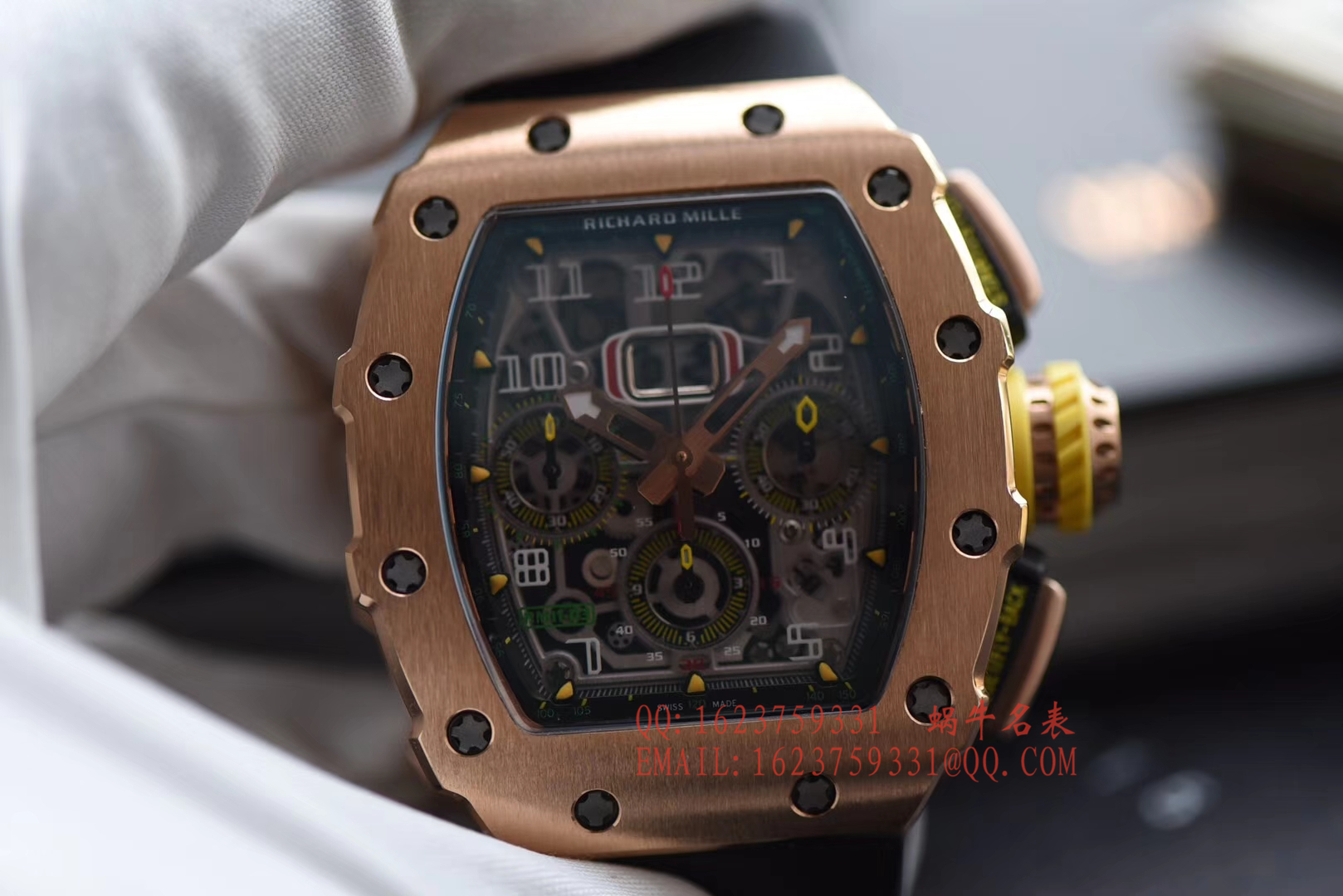 【独家 Video analysis KV Perfect  High quality  Replica Watches 】 Richard Miller RICHARD MILLE男士系列RM 11-03RG wrist watches  / RM 011D