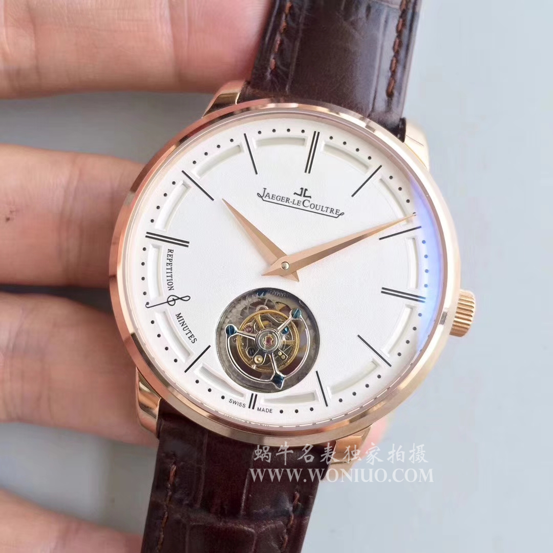 【TF Factory 1:1 High quality  Copy  Watches 】 Jaeger-LeCoultre 大师系列自动 Tourbillon Q1313520 wrist watches  / JJ075