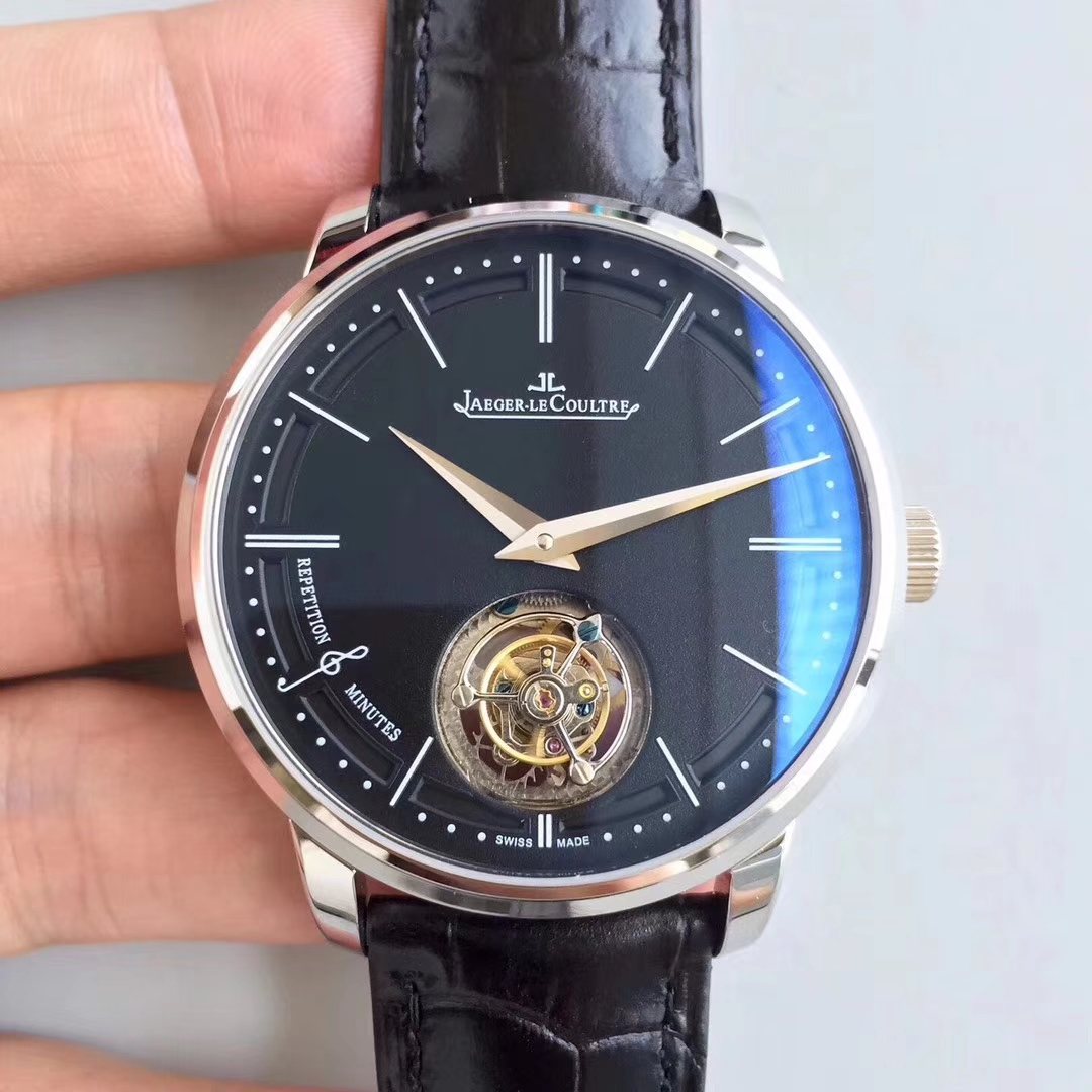 【TF Factory 1:1 High quality  Copy  Watches 】 Jaeger-LeCoultre 大师系列自动 Tourbillon Q1313520 wrist watches  / JJ075