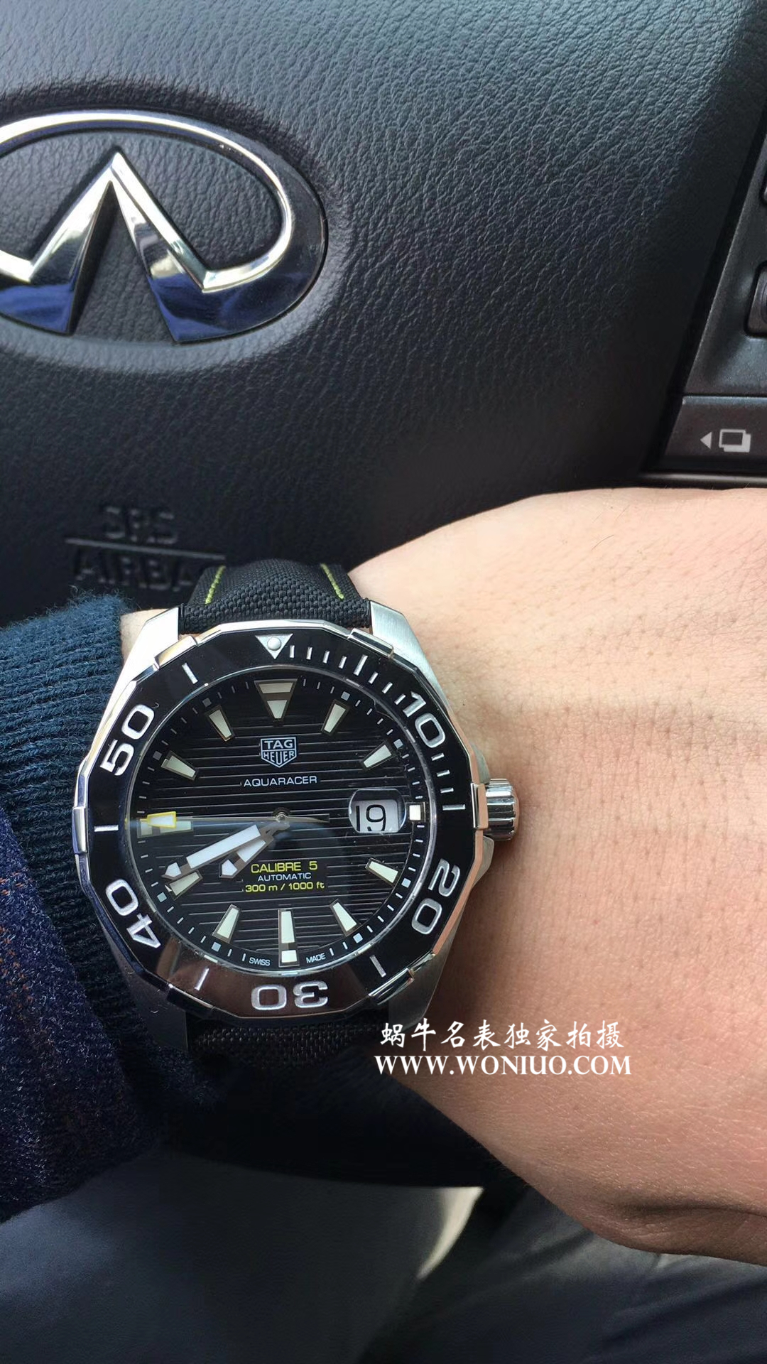 【原单正品、专柜验货】李易峰同款 TAG Heuer 竞潜300M wrist watches 系列系列WAY201A.FT6069 wrist watches  / TG057