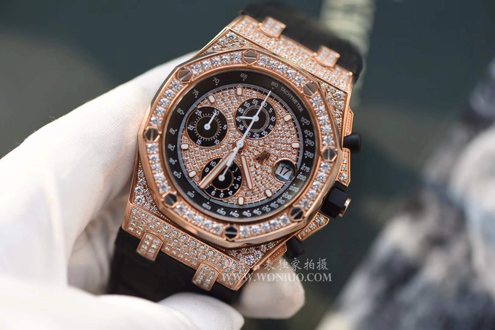【JF Factory  Perfect  Replica Copy  Watches 】Audemars Piguet 满天星 Royal Oak Offshore 系列26067OR.ZZ.D002CR.01机械 wrist watches  / AP054