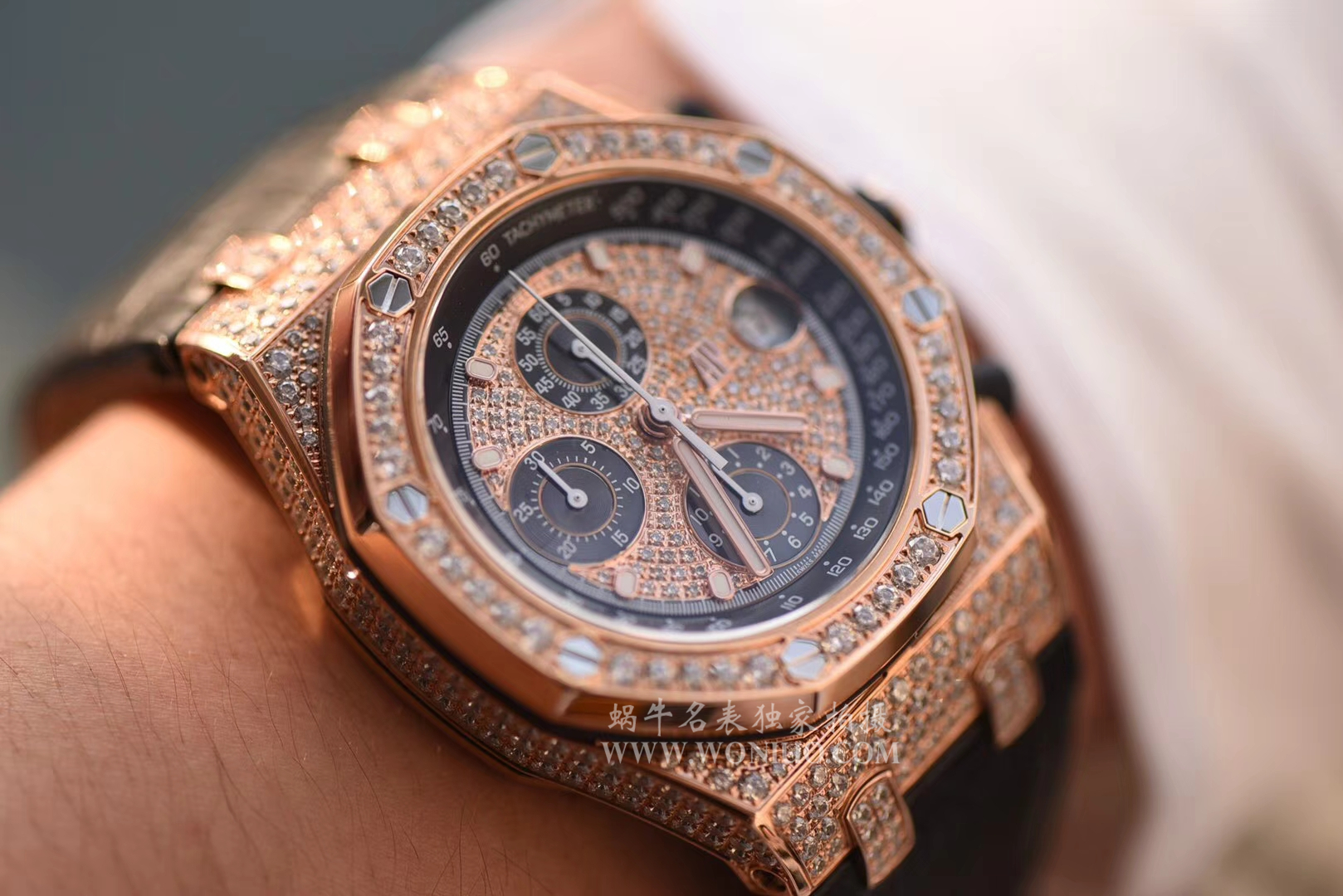 【JF Factory  Perfect  Replica Copy  Watches 】Audemars Piguet 满天星 Royal Oak Offshore 系列26067OR.ZZ.D002CR.01机械 wrist watches  / AP054