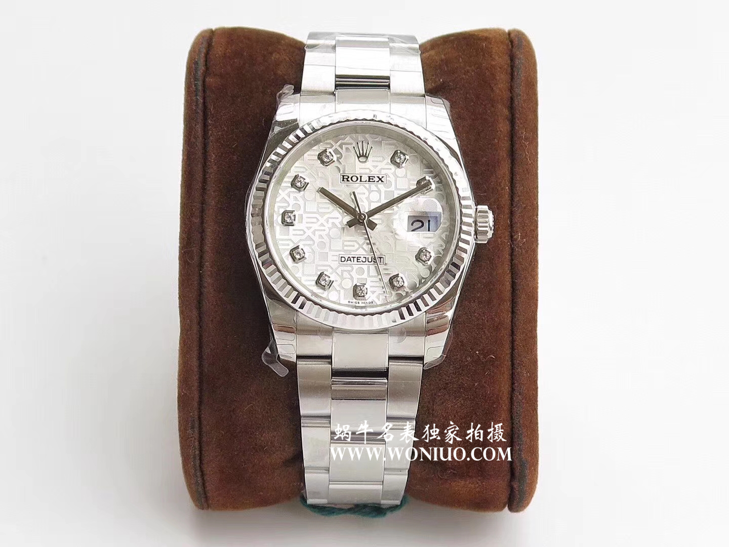 【DJ Perfect  High quality  Replica Watches 】 Rolex   Datejust 系列116238 钻石时标 花纹表盘女士 wrist watches  / R086