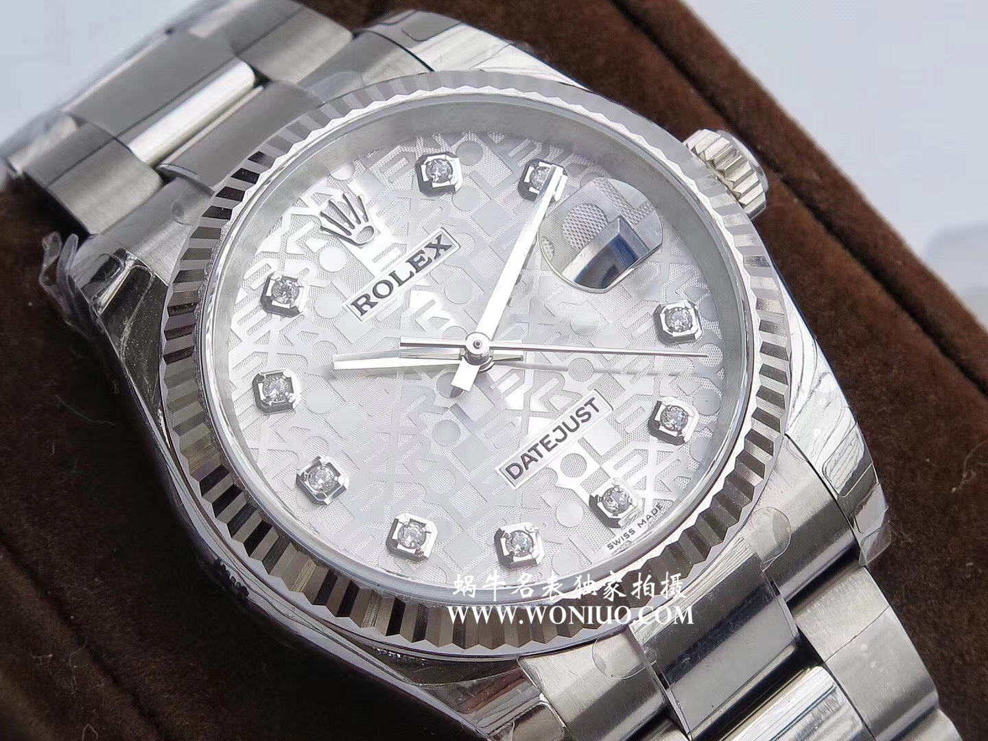 【DJ Perfect  High quality  Replica Watches 】 Rolex   Datejust 系列116238 钻石时标 花纹表盘女士 wrist watches  / R086