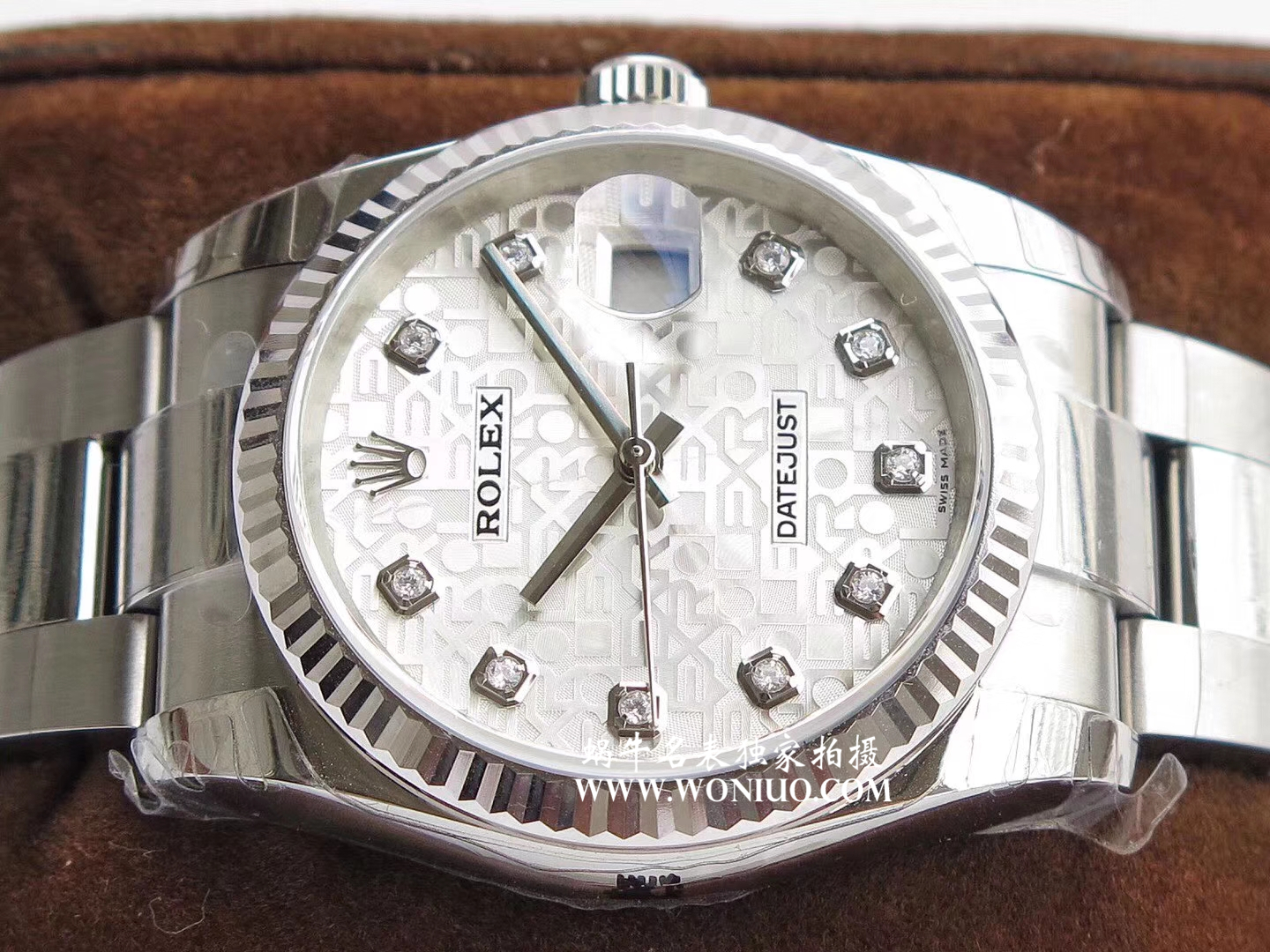 【DJ Perfect  High quality  Replica Watches 】 Rolex   Datejust 系列116238 钻石时标 花纹表盘女士 wrist watches  / R086