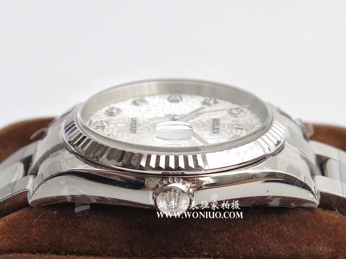 【DJ Perfect  High quality  Replica Watches 】 Rolex   Datejust 系列116238 钻石时标 花纹表盘女士 wrist watches  / R086